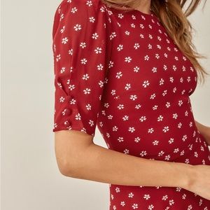 REFORMATION BARD MINI DRESS